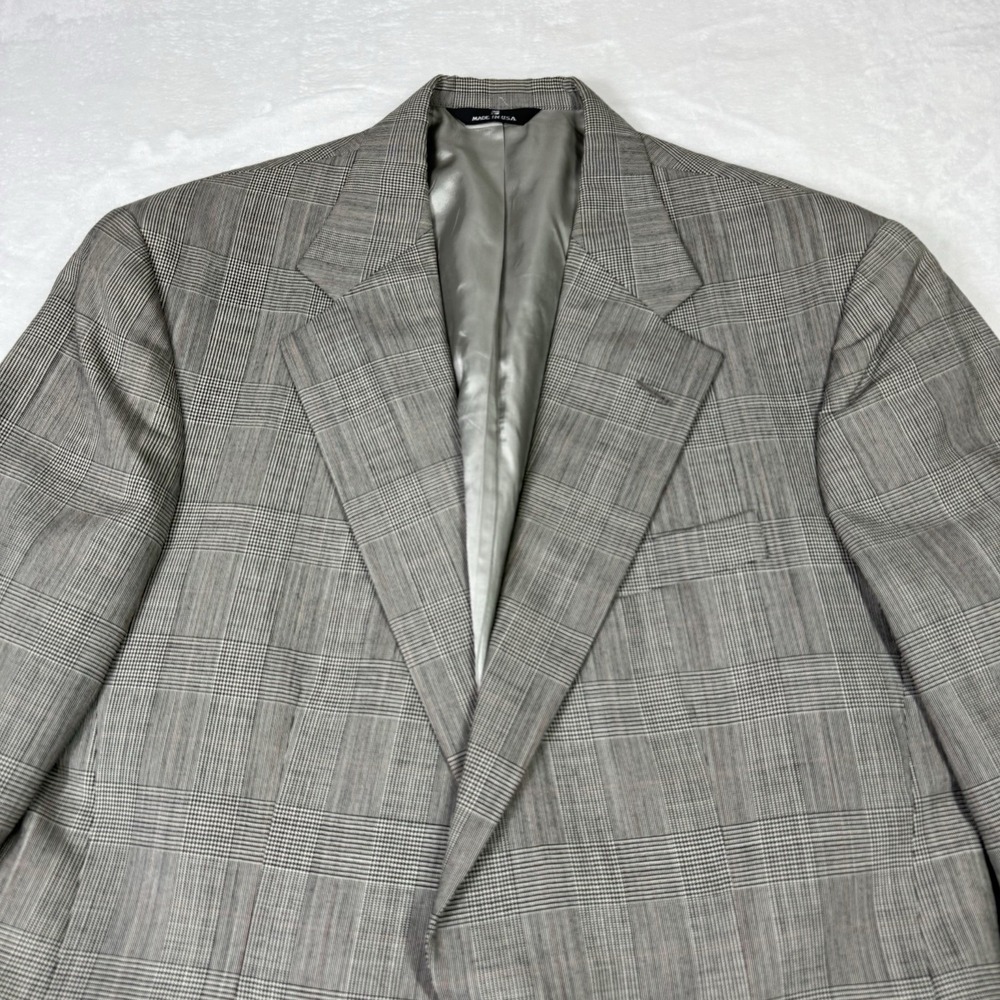 Ralph Lauren Polo University Club Blazer Mens 40R Wool Windowpane Made USA